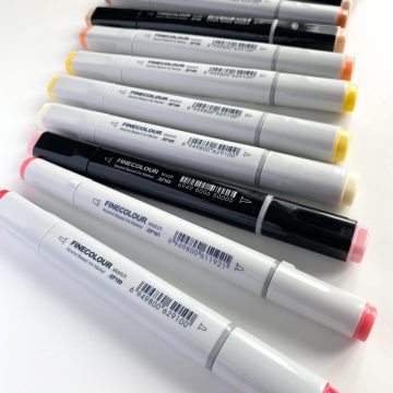 30 FINECOLOUR Markers, Sketching for beginners course